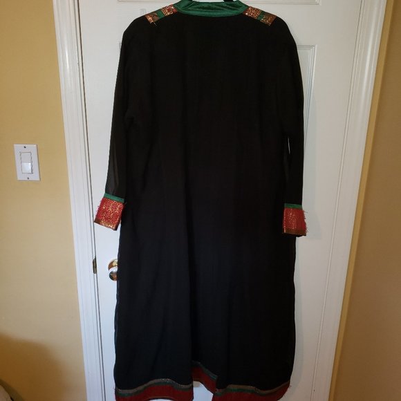 3-Piece Indian Wedding Salwar Dress Suit-Plus Size - Picture 4 of 7